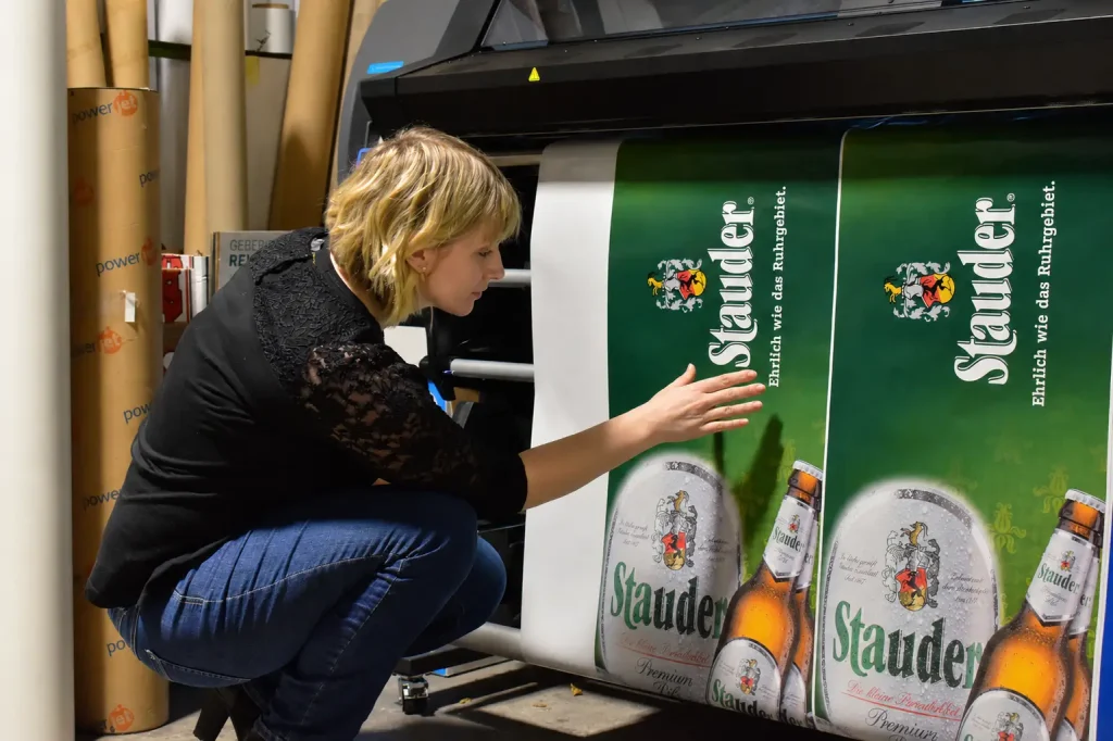 Prüfung Druckergebnis für Branding